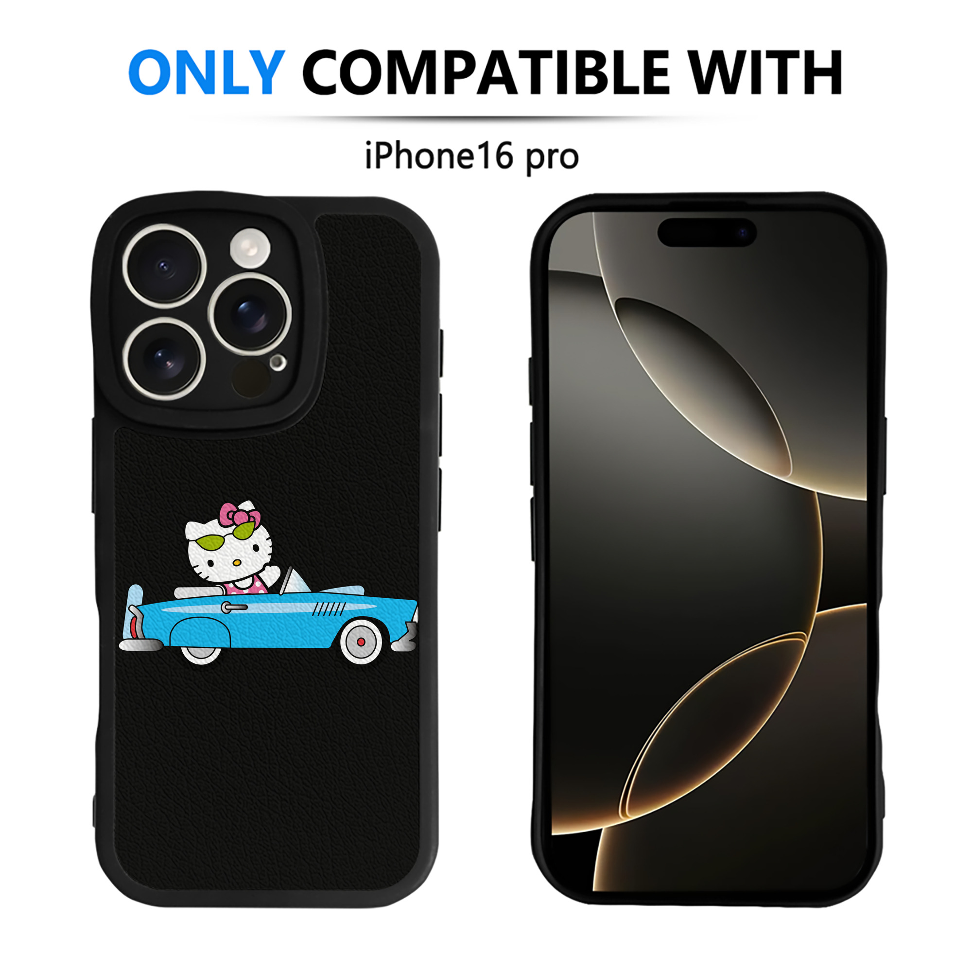 （画像用） Hello Kitty ハローキティ 【iPhone 16シリーズ対応】シリコンスマホケース（レザー調） 材質：シリコン
